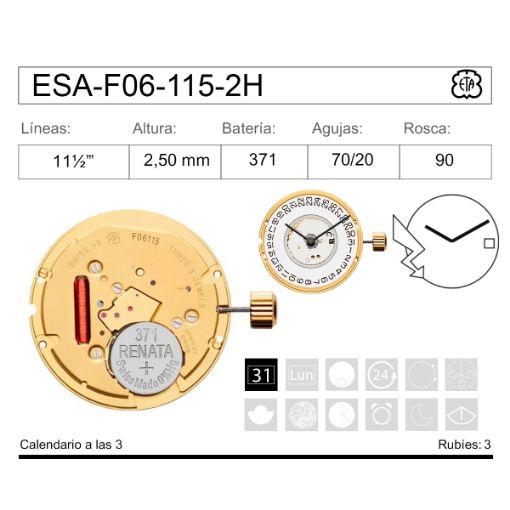 Imagen de MOVIMIENTO ESA F06-115-2H