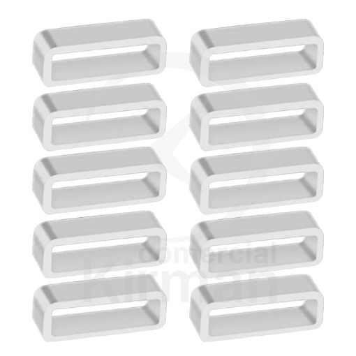 Imagen de Trabillas blancas de PVC - 22 mm.
