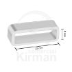 Imagen de Trabillas blancas de PVC - 22 mm.