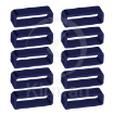 Imagen de 10 trabillas azules de PVC - 22 mm.