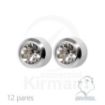 Imagen de Serie Mini Modelo Bola Plateada Zirconita Blanca