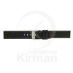Imagen de CORREA NEOPRENO NEGRA COST.NARANJA VALENCIA 18 MM