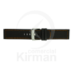 Imagen de CORREA NEOPRENO NEGRA COST.NARANJA VALENCIA 24 MM