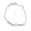 Imagen de PULSERA ANGEL ESMALTE ROSA 14+2 CMS PLATA 925