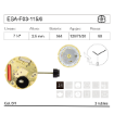 Imagen de Movimiento de pulsera ETA 956-112 con calendario a las 6h