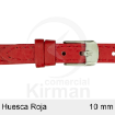 Imagen de CORREA PIEL ROJA HUESCA 10MM