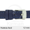 Imagen de CORREA PIEL AZUL HUESCA 12MM
