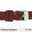 Imagen de CORREA PIEL BURDEOS HUESCA 12MM
