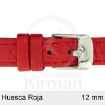 Imagen de CORREA PIEL ROJA HUESCA 12MM