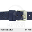 Imagen de CORREA PIEL AZUL HUESCA 14MM