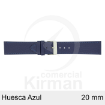 Imagen de CORREA PIEL AZUL HUESCA 20MM