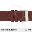 Imagen de CORREA PIEL BURDEOS HUESCA 22MM