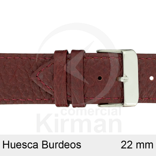 Imagen de CORREA PIEL BURDEOS HUESCA 22MM
