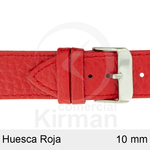 Imagen de CORREA PIEL ROJA HUESCA 10MM