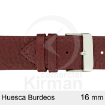 Imagen de CORREA PIEL BURDEOS HUESCA 16MM