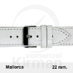 	CORREA PIEL BLANCA MALLORCA 22 MM