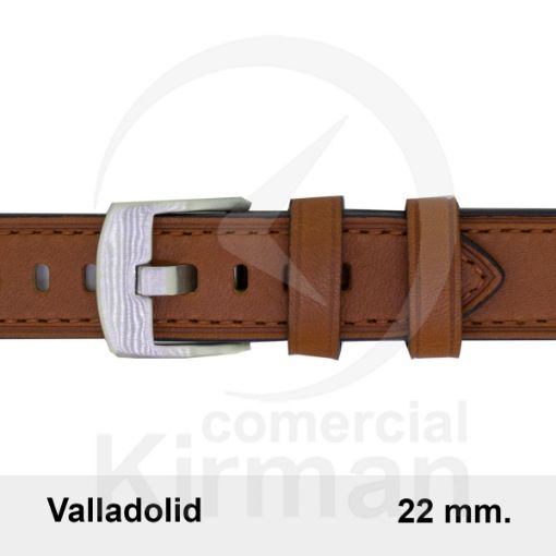 CORREA PIEL MARRÓN CLARO VALLADOLID 22 MM