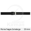 Imagen de CORREA SILICONA NEGRA ROMA EXTRALARGA 20MM