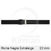 Imagen de CORREA SILICONA NEGRA ROMA EXTRALARGA 22MM