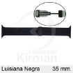 Imagen de CORREA SMART SILICONA NEGRA LUISIANA 35MM