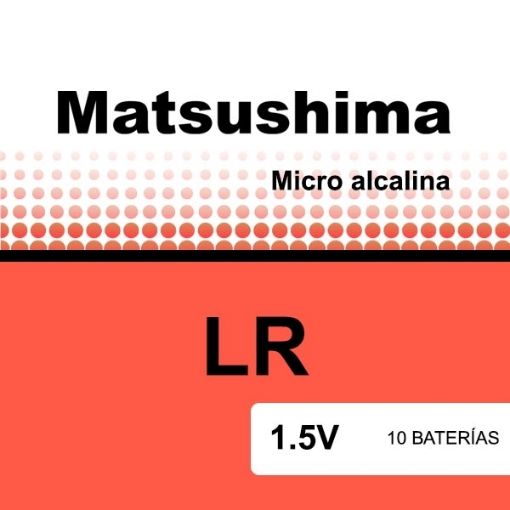 Imagen de MATSUSHIMA BATERÍAS MICRO ALCALINAS 1.5V