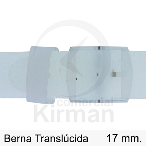 Imagen de CORREA SILICONA TRANSLÚCIDA BERNA 17MM