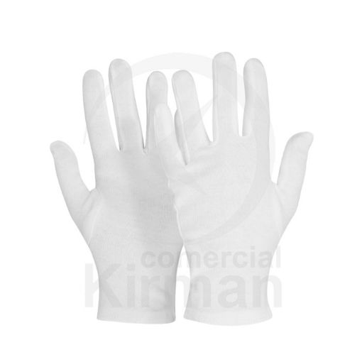 Guantes de algodón color blanco