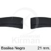 Imagen de CORREA SILICONA NEGRA BASILEA 21MM