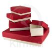 Imagen de CAJAS DE CARTÓN COLOR MARFIL CON TAPA ROJA