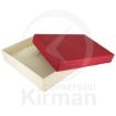 Imagen de CAJAS DE CARTÓN COLOR MARFIL CON TAPA ROJA