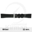 CORREA PIEL NEGRA BILBAO 22MM