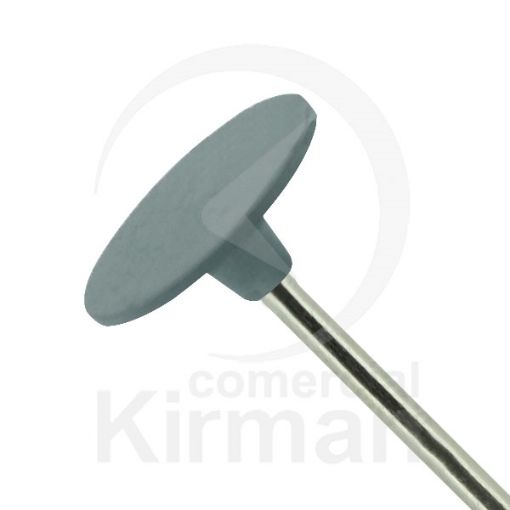 Pulidor montado en forma de disco gris