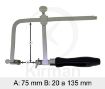 Imagen de Arco de sierra ajustable hasta 135 mm