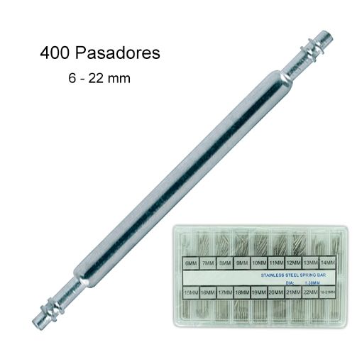 Imagen de SURTIDO DE 400 PASADORES DOBLE TOPE DE SEGURIDAD Ø 1.50 MM