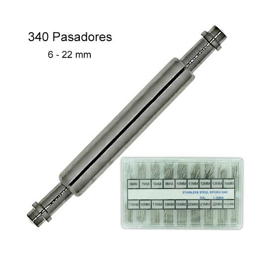 Imagen de SURTIDO DE 340 PASADORES DOBLE TOPE DE SEGURIDAD Ø 1.30 MM