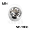 Imagen de Serie Mini Modelo Bola Plateada Zirconita Blanca