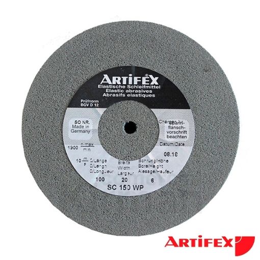 Imagen de Disco de carburo de silicio Artifex SC 150 WP Grano medio - Dureza suave Ø 100 mm.