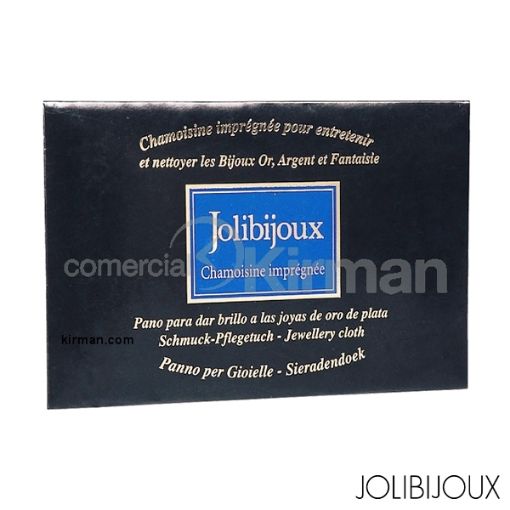 Gamuza impregnada para limpieza de joyas Jolibijoux con medidas 160 x 300 mm