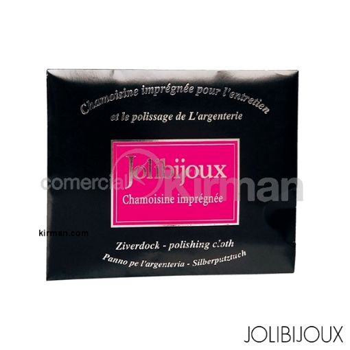Gamuza impregnada para limpieza de plata Jolibijoux con medidas 160 x 300 mm