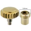 Imagen de CORONA ROSCADA TUBO CHAPADA R90 Ø5.00mm (T Ø3.00mm x 1.90mm)