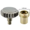 Imagen de CORONA ROSCADA TUBO ACERO R90 Ø6.30mm (T Ø4.00mm x 2.50mm)