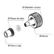 Imagen de Corona Chapada R90 Ø6.00mm (T Ø4.00mm x 2.50mm)