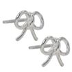 Imagen de PAR PENDIENTES LAZO 10x10 MM PLATA 925