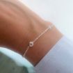 Imagen de PULSERA CRUZ CIRCONITA PLATA 925