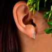 Imagen de PAR PENDIENTES LAZO 10x10 MM PLATA 925