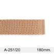 Imagen de Armi Premium en oro rosa de malla con terminal recto de 20 mm y longitud de 180 mm