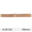 Imagen de Armi Premium en oro rosa de malla con terminal recto de 20 mm y longitud de 180 mm
