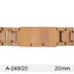 Imagen de Armi Premium en oro rosa con terminal recto de 20 mm y longitud de 180 mm
